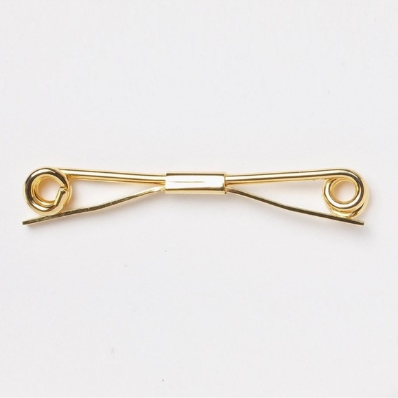 Lot Of 2 Vintage Gold-Tone Tie Clips – Hickok and Mid-Century Design - Picture 2 of 7